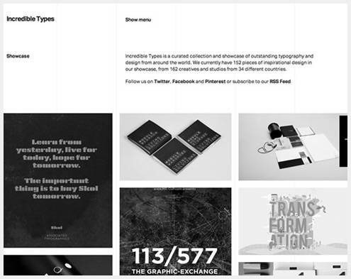 21个黑白灰搭配的网页设计案例
