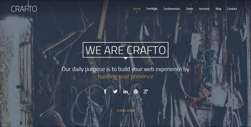 Crafto-One-Page-Responsive-Template