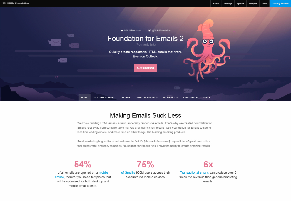 Foundation for Emails 2: Responsive Email Framework