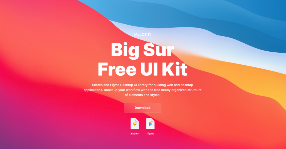 macOS Big Sur UI Kit明暗模式全套下载